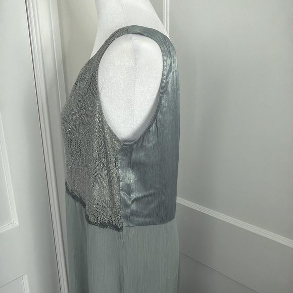 Vintage Spencer Alexis Maxi Dress Womens 10 Green Fairy Romantic 90s Y2K USA - Picture 8 of 11